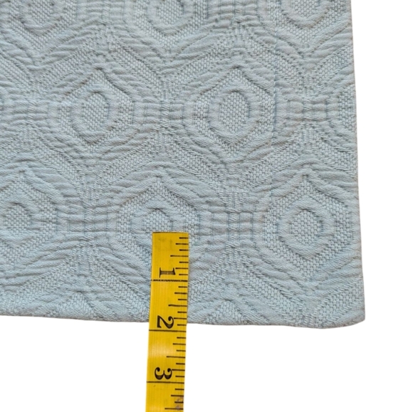 Linea Casa by Sferra Standard Shams Matelasse Dusty Blue Preppy Cottagecore - Picture 6 of 9